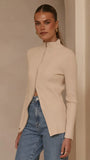 Cleo Long Sleeve Top Beige