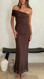 Ria Maxi Dress Chocolate