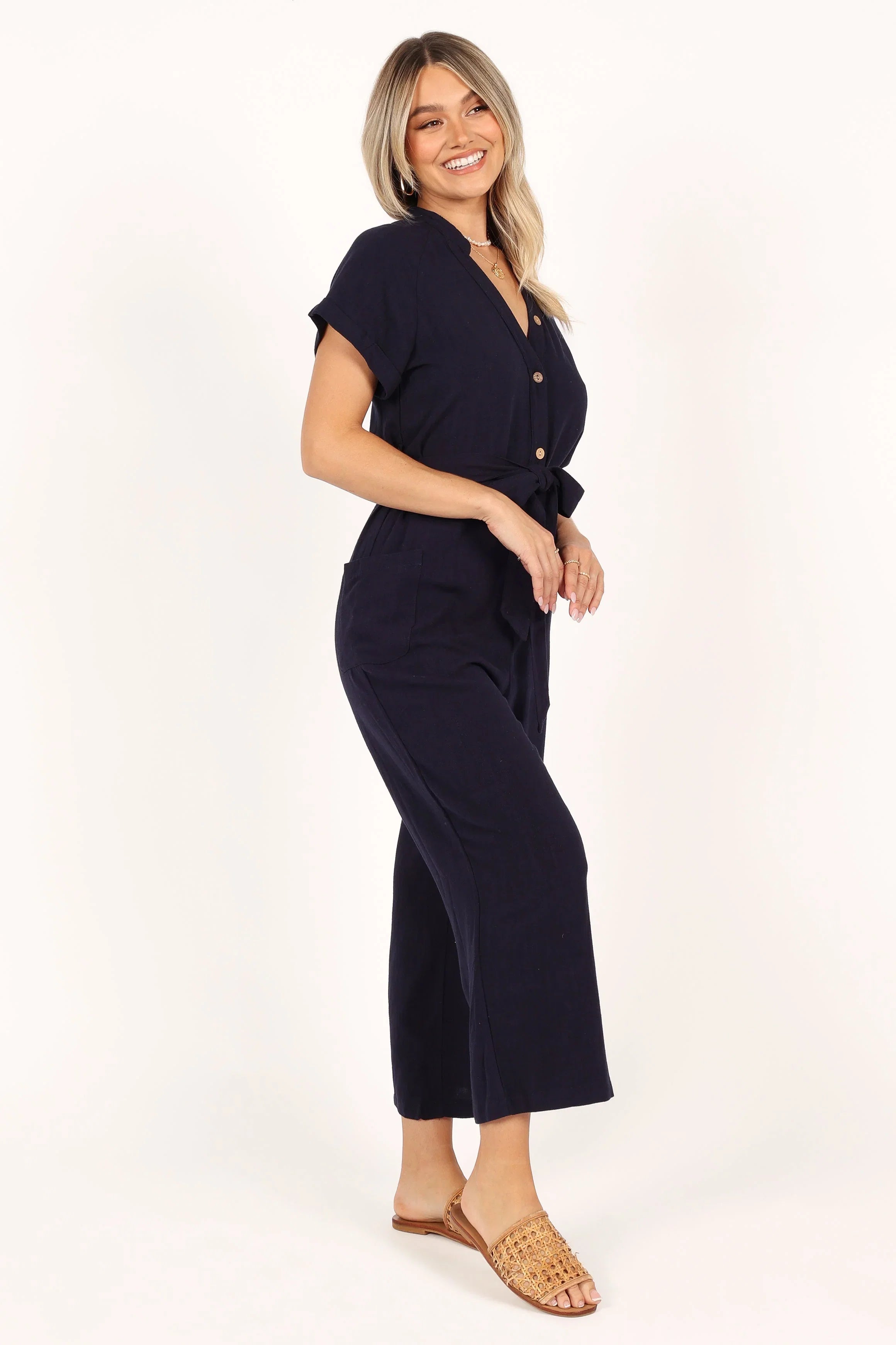 Archie Jumpsuit Navy