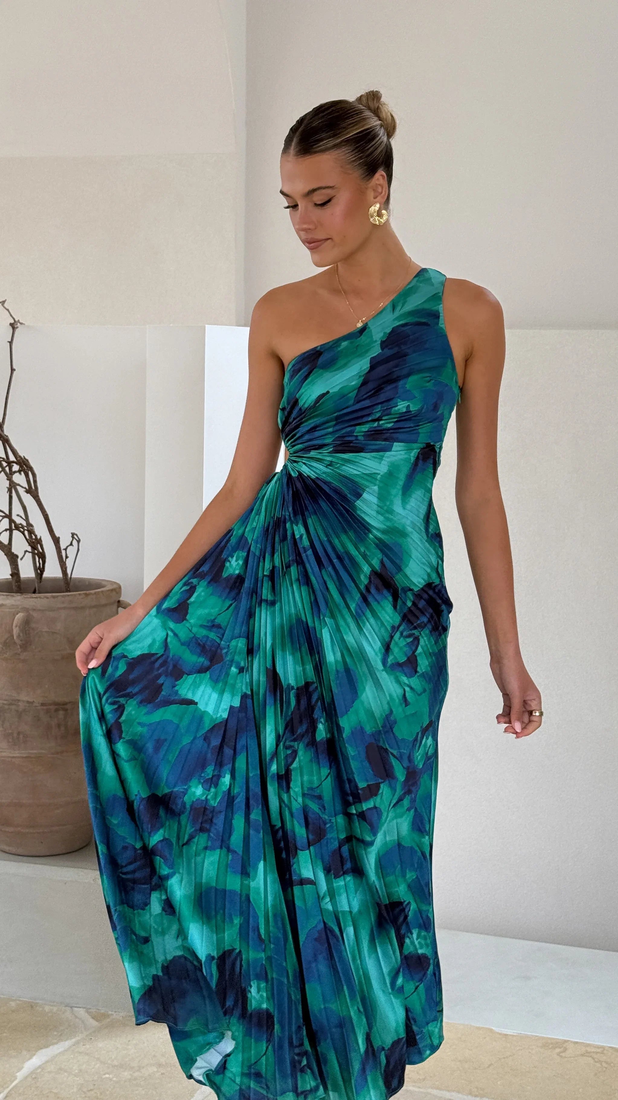 Laken Maxi Dress Green Print