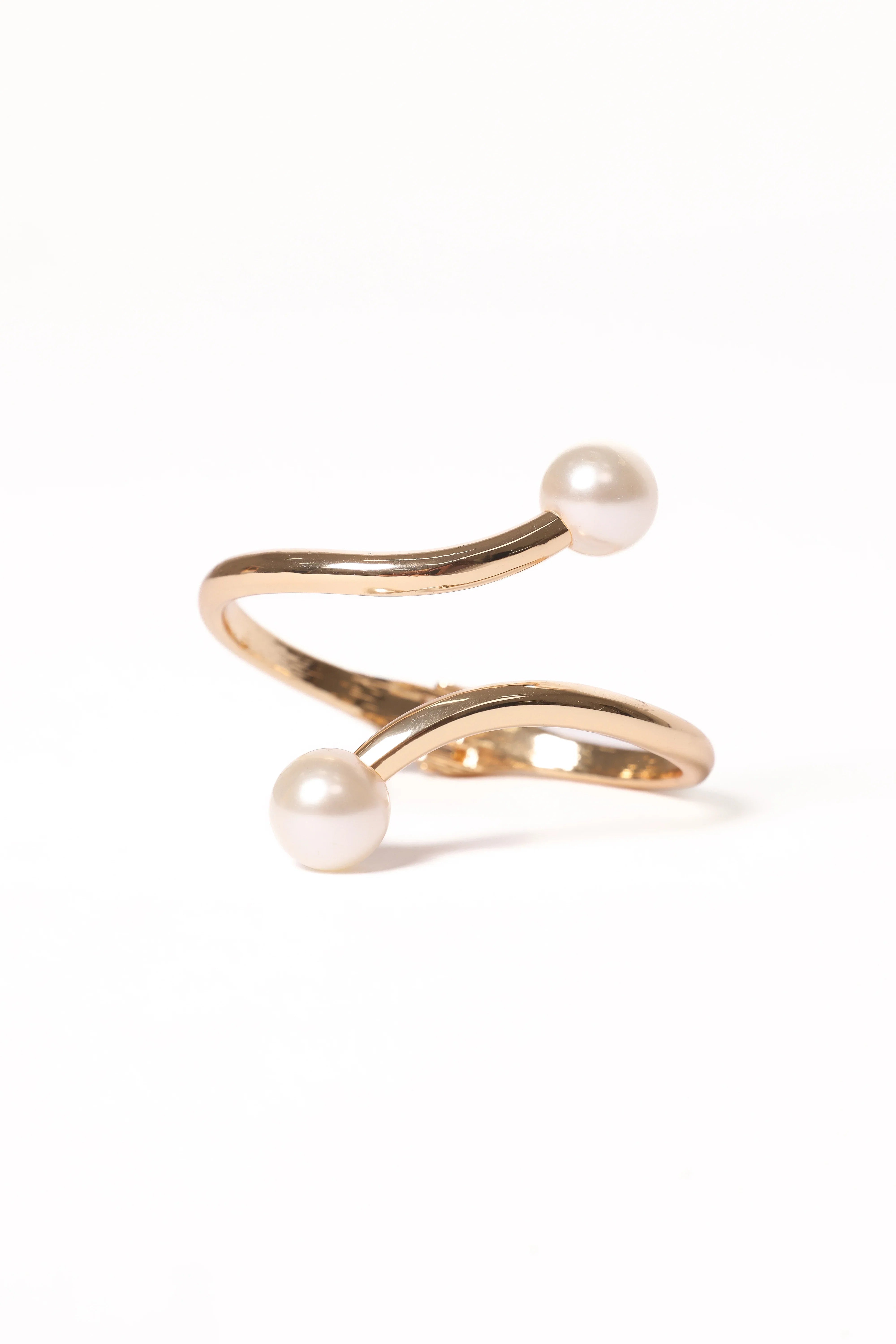Petra Cuff Gold Pearl