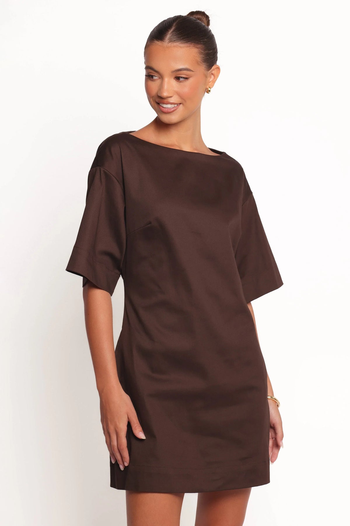 Thorne Mini Dress Chocolate