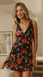 Loren Mini Dress Dark Floral