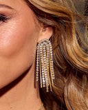 Arctic Muse Rhinestone Chandelier Earrings