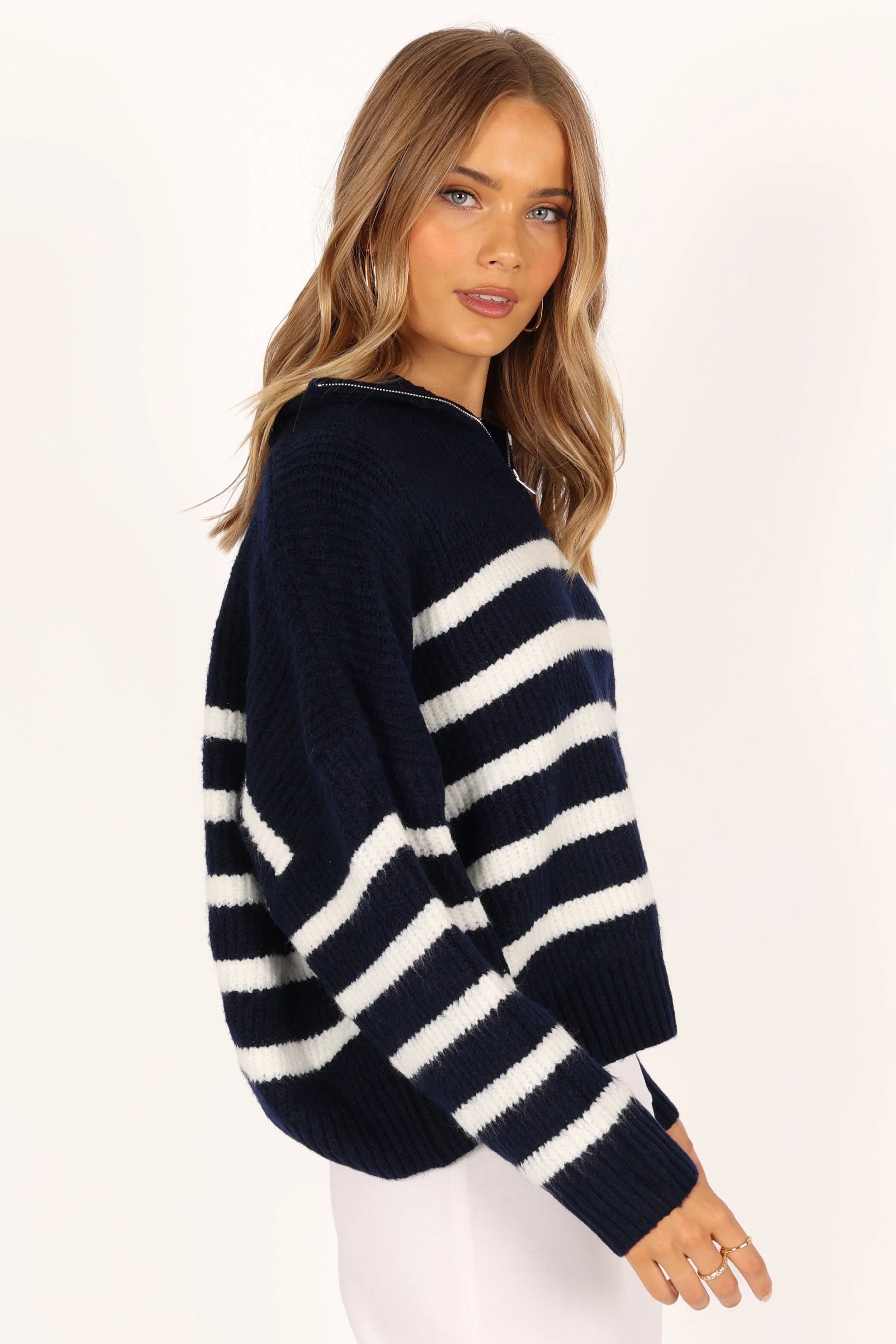 Miranda Knit Sweater Navy
