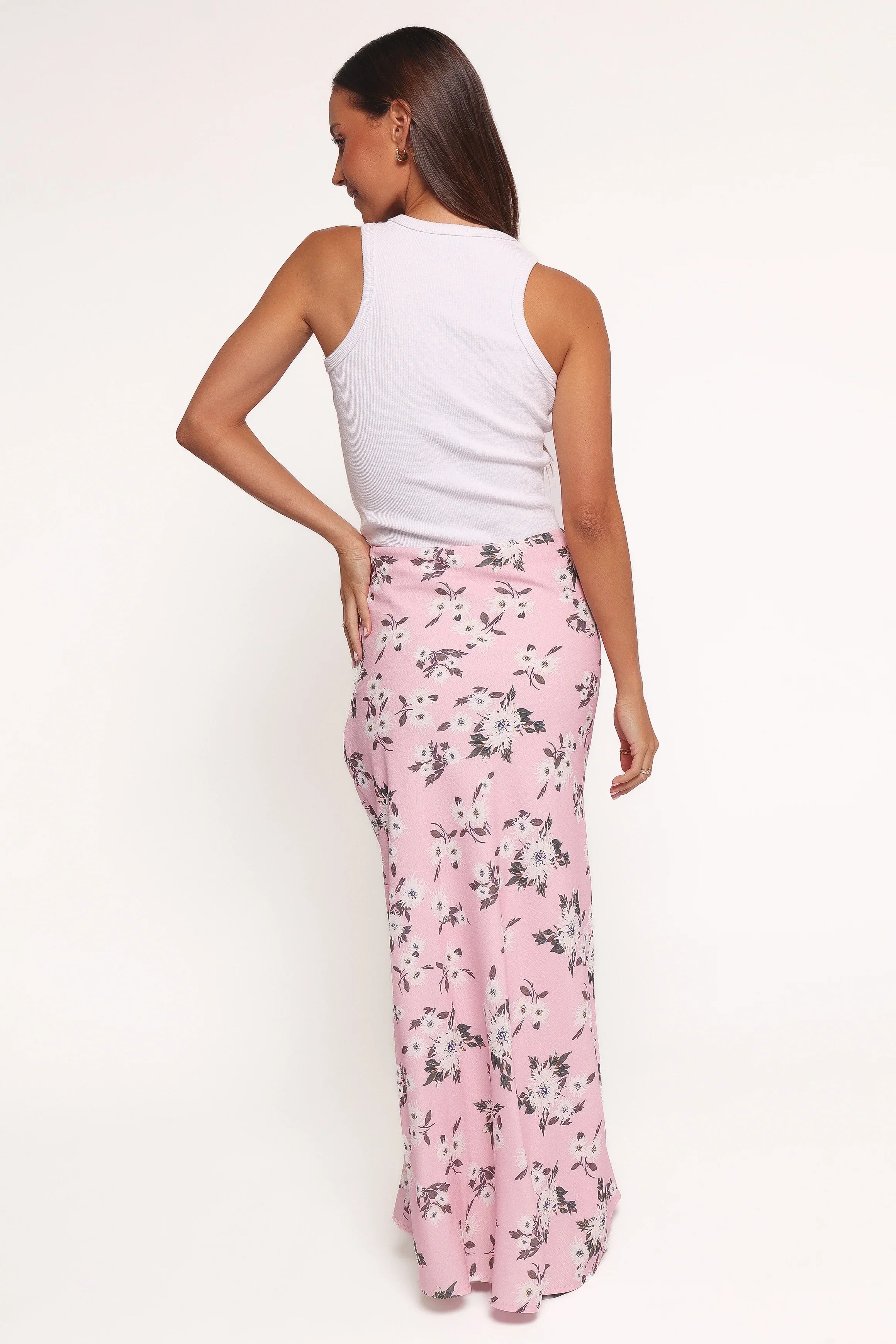 Evie Maxi Skirt Pink Floral