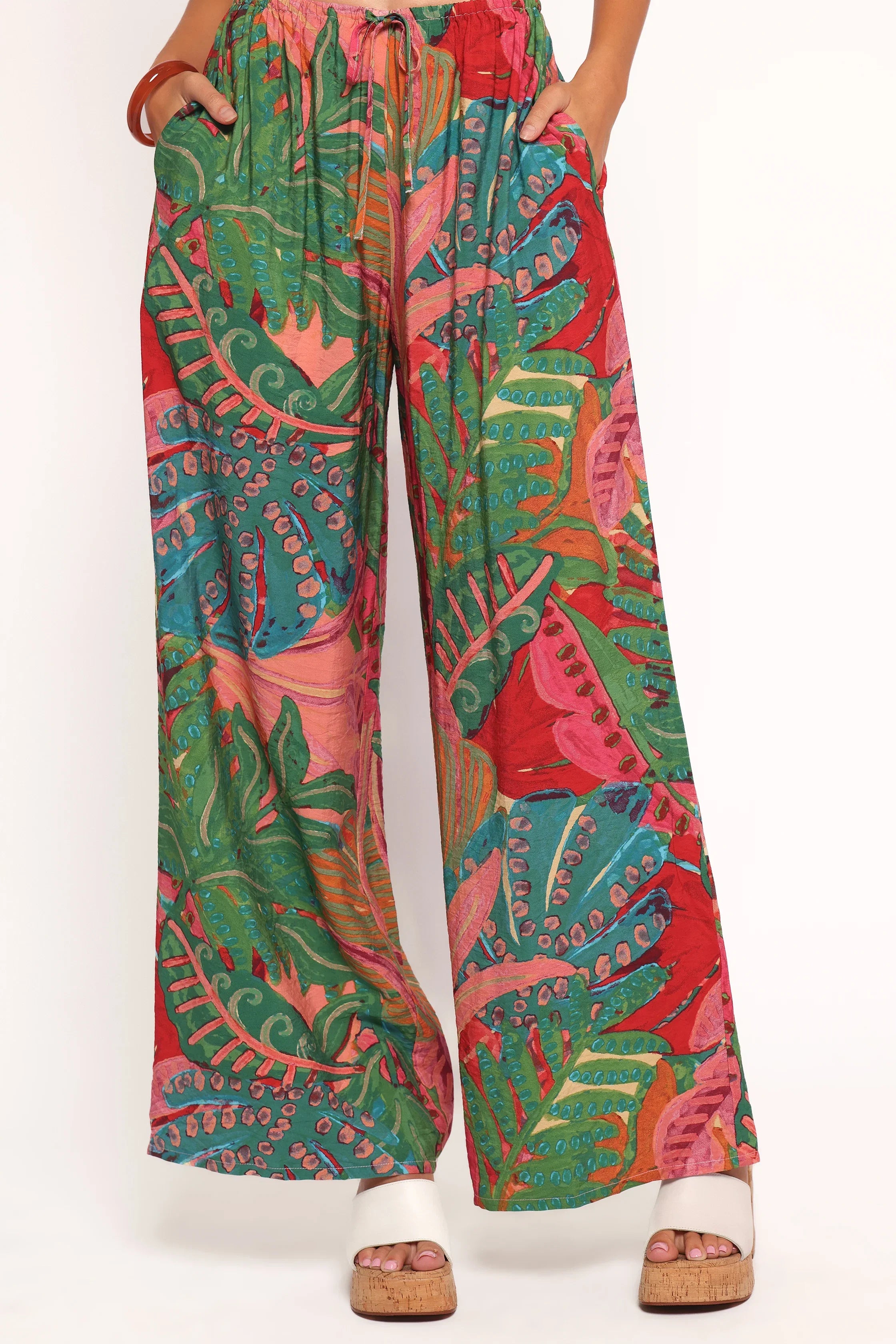 Charly Wide Leg Pant Calypso Coral