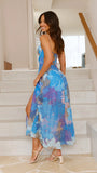 Rahima Maxi Dress Blue Floral