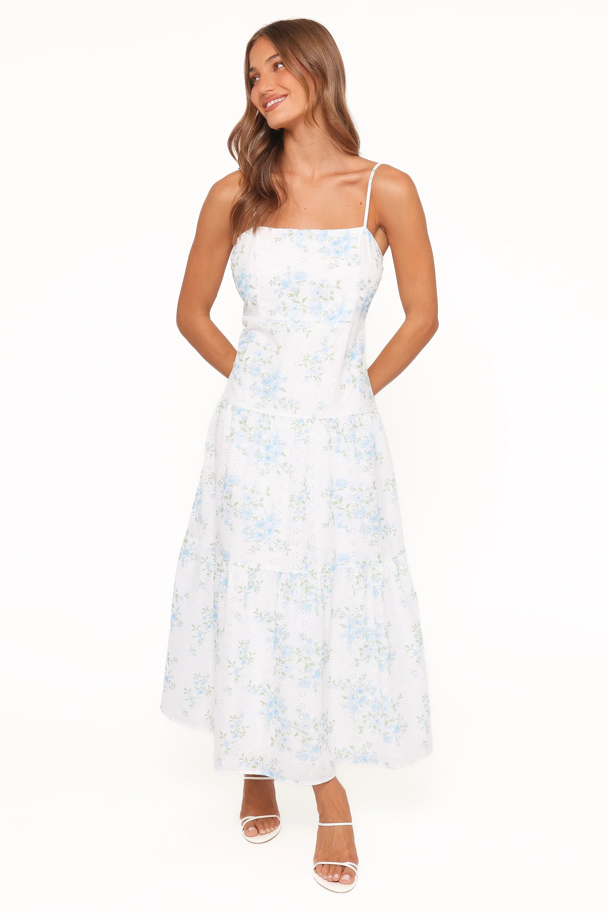 Botanique Midi Dress Blue Floral