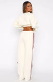 11th Street Out About Wide Leg Sweatpants Cake Batter
