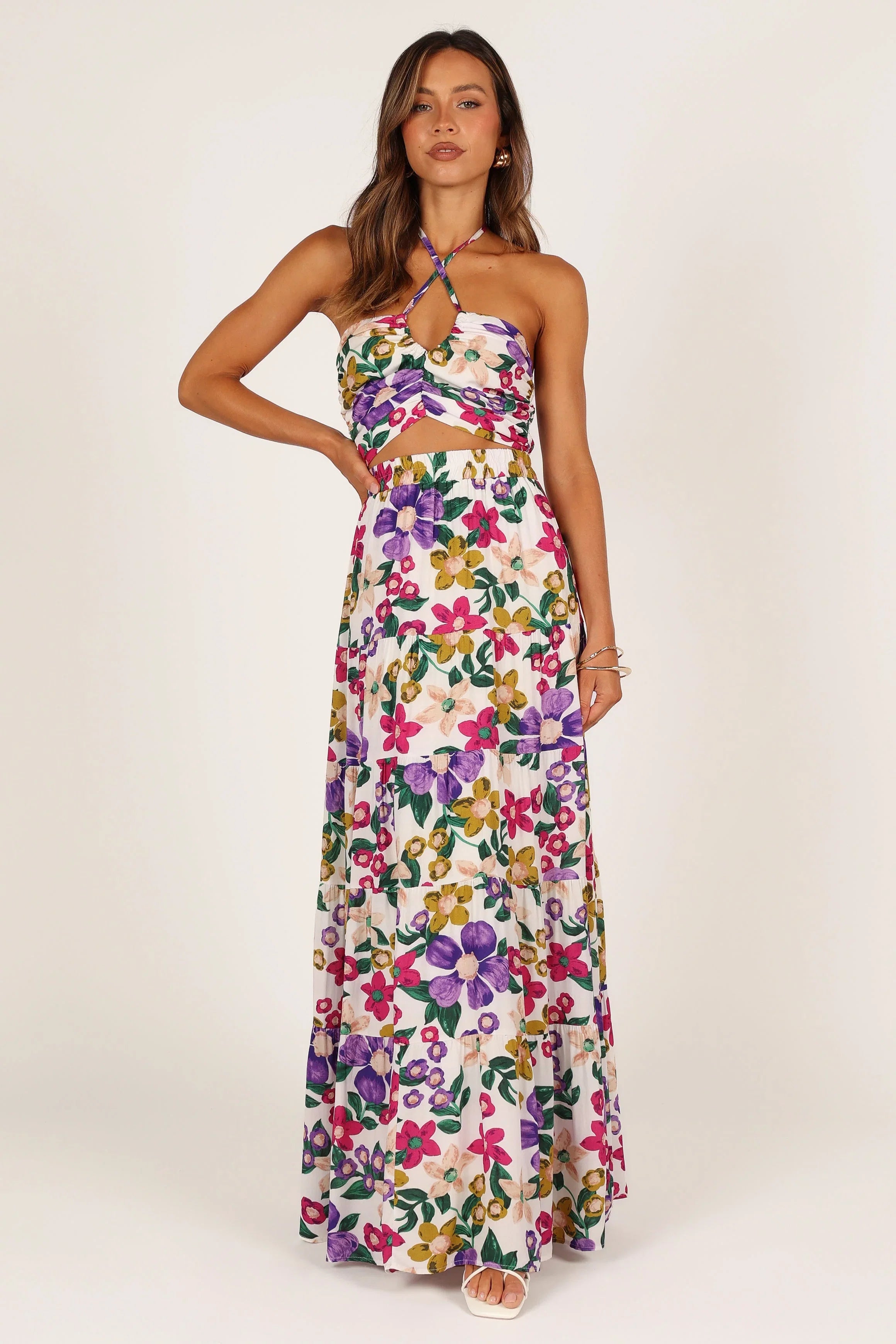 Kari Halter Top Set Floral