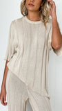 Bayu Knit Top Cream