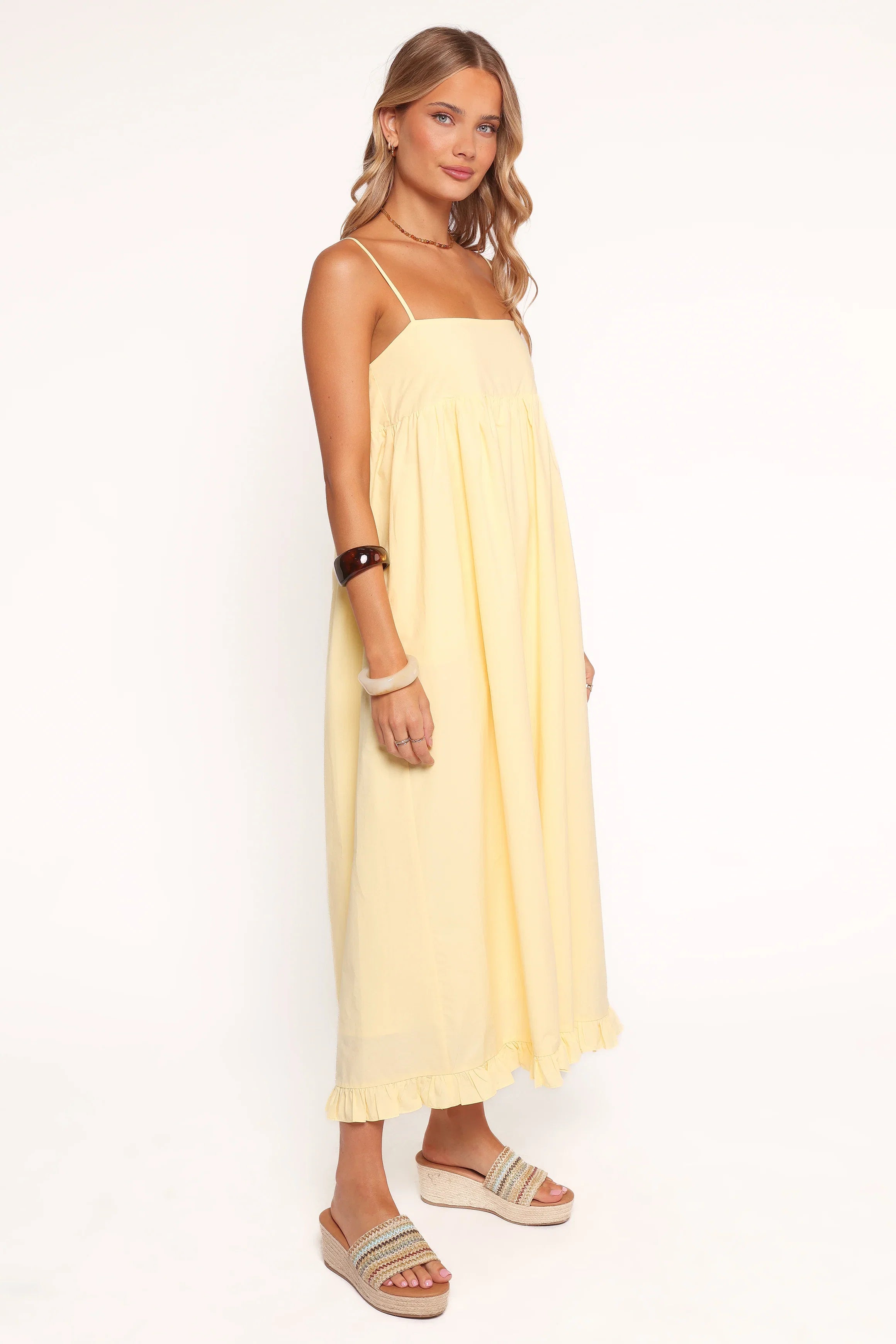 Miuccia Maxi Dress Butter Yellow