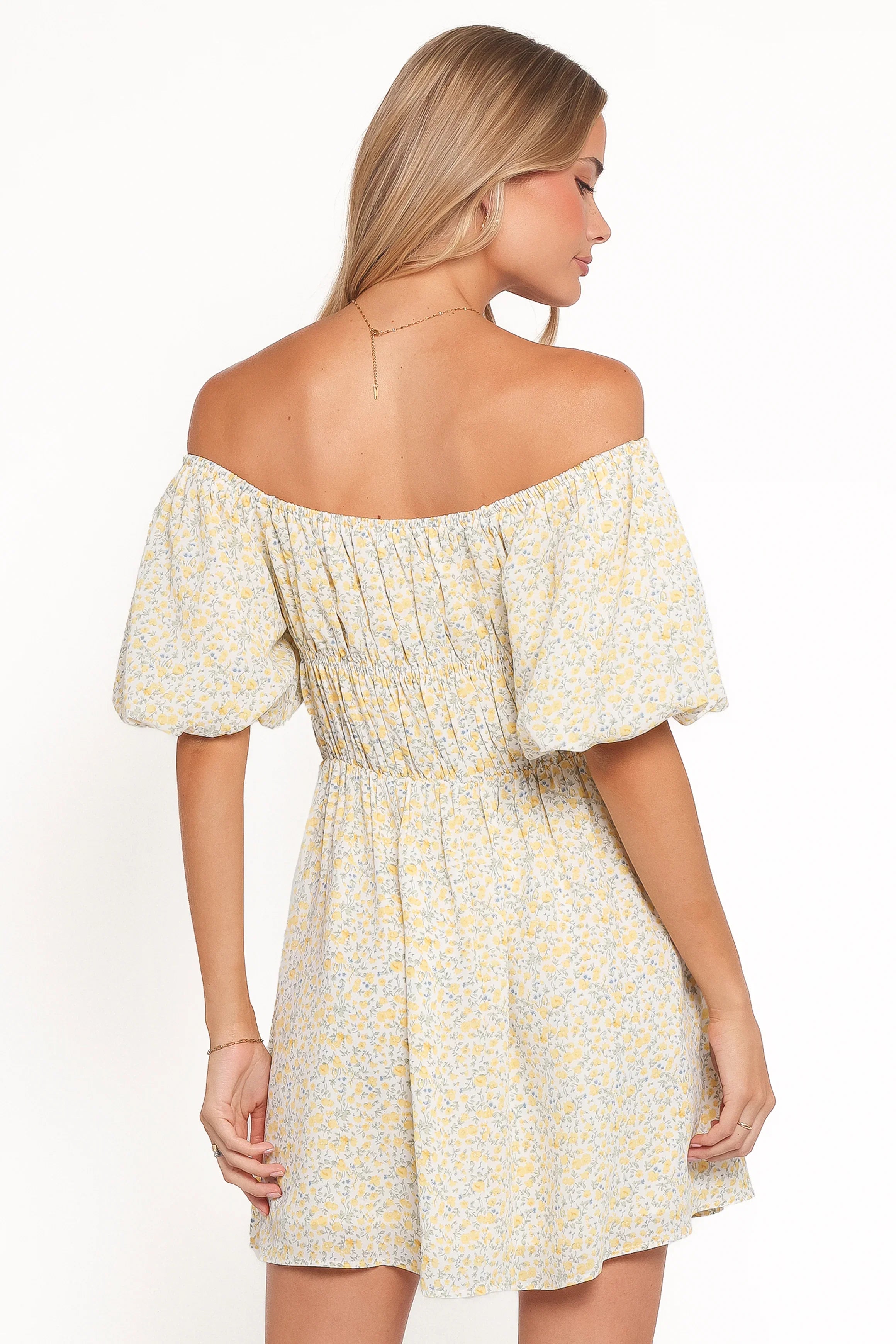Tori Off Shoulder Mini Dress Floral