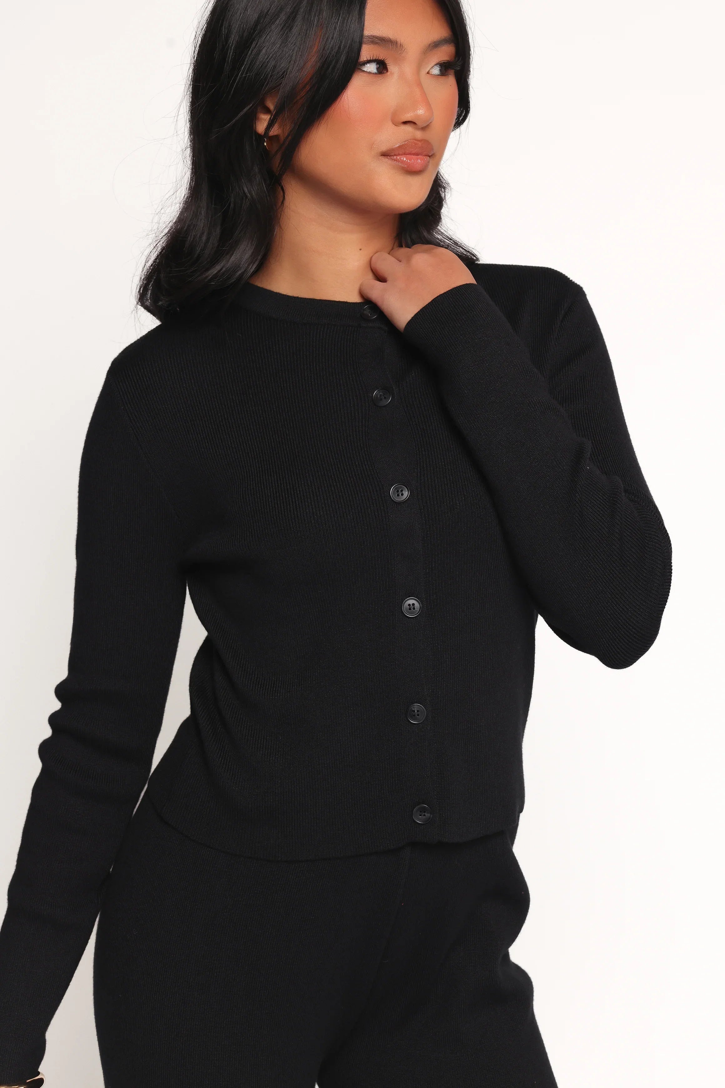 Elliot Knitted Pant Set Black