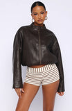 Put In Effort Jacket Chocolate
