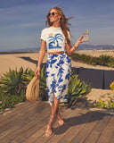 Adventure Awaits Floral Wrap Skirt