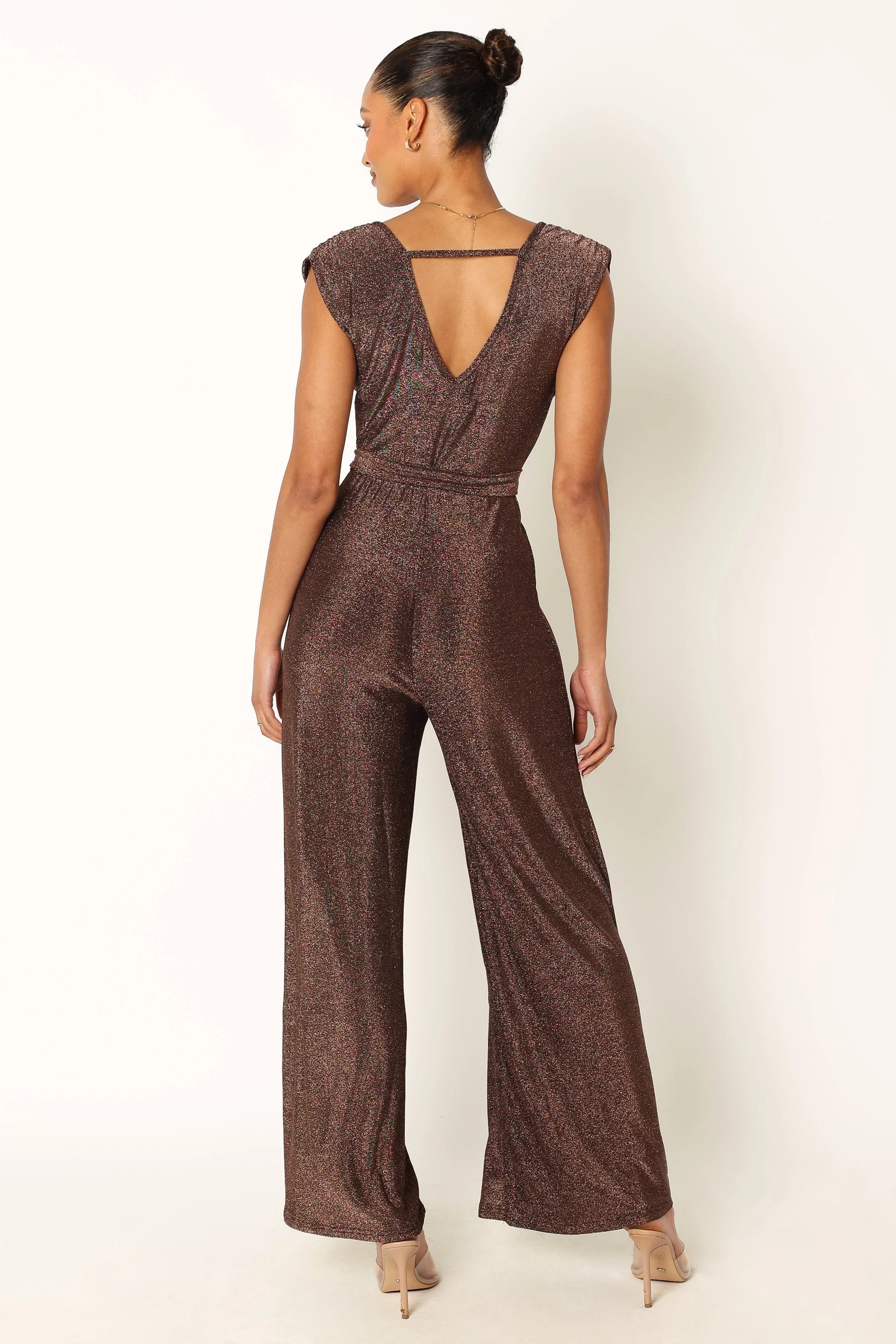 Nora Wide Leg Jumpsuit Chocolate