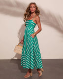 Sea Calling Cotton Striped Maxi Dress