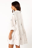 Daisy Long Sleeve Mini Dress White Floral