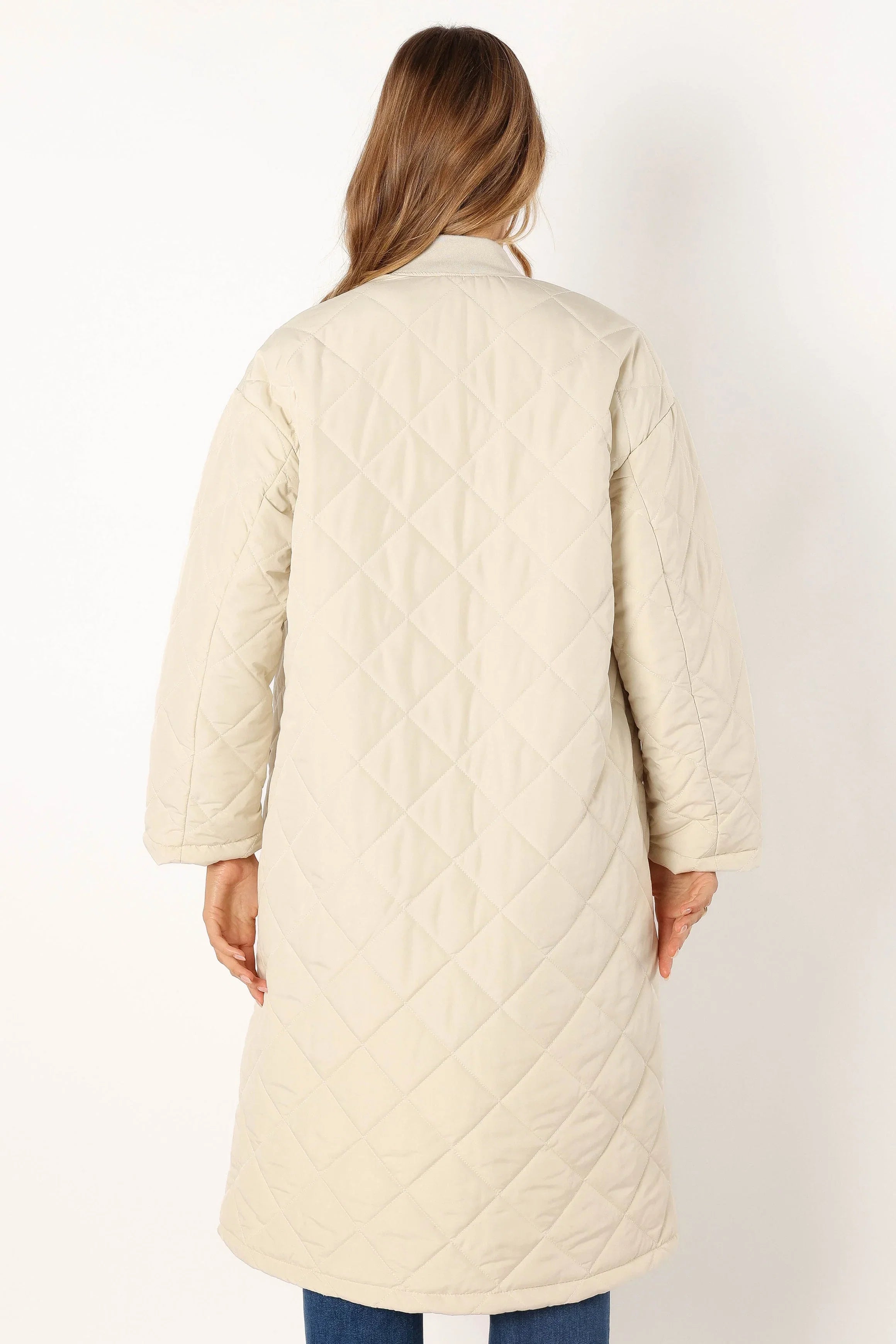 Clea Quilted Jacket Bone