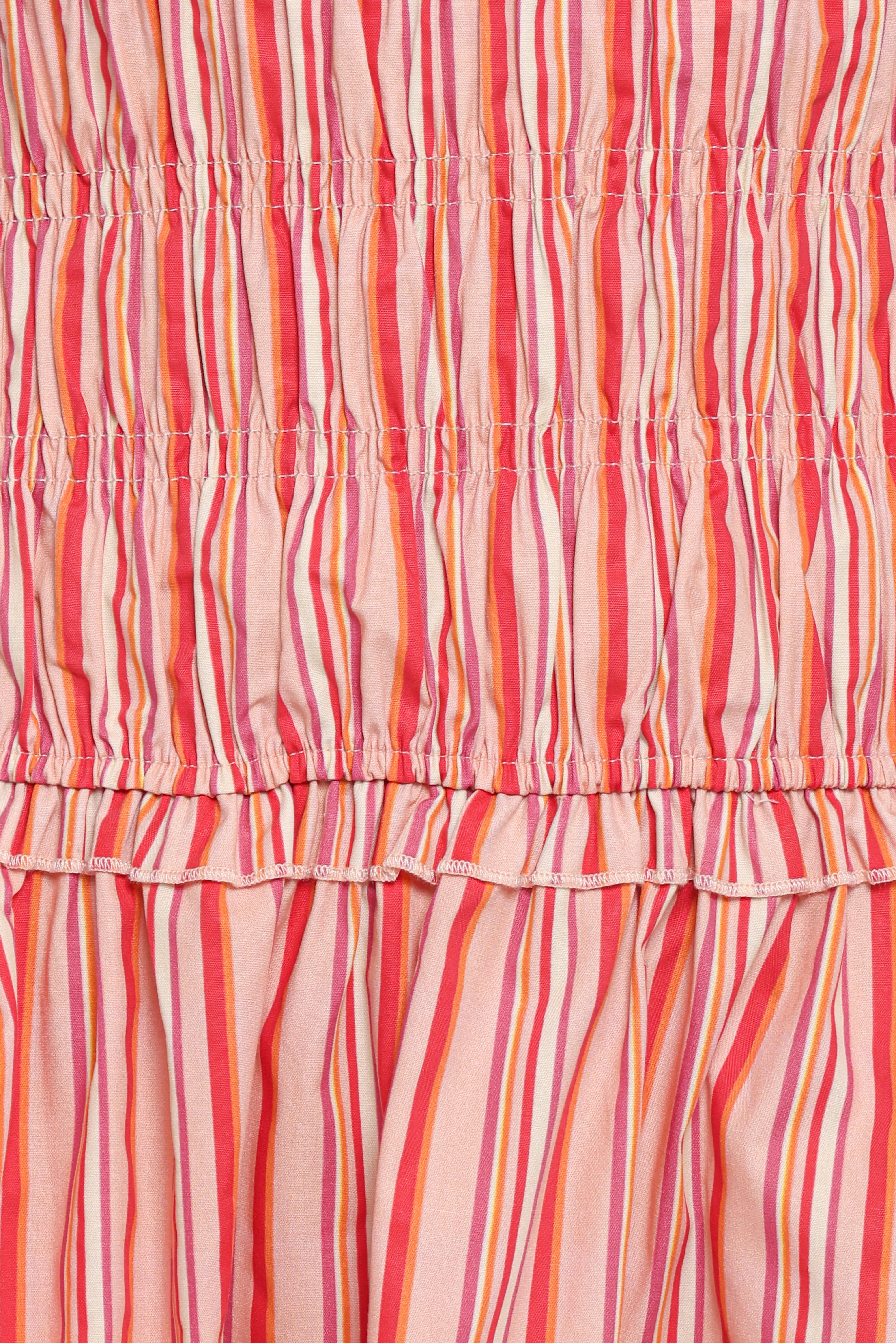 Leabrook Mini Dress Peach Stripe