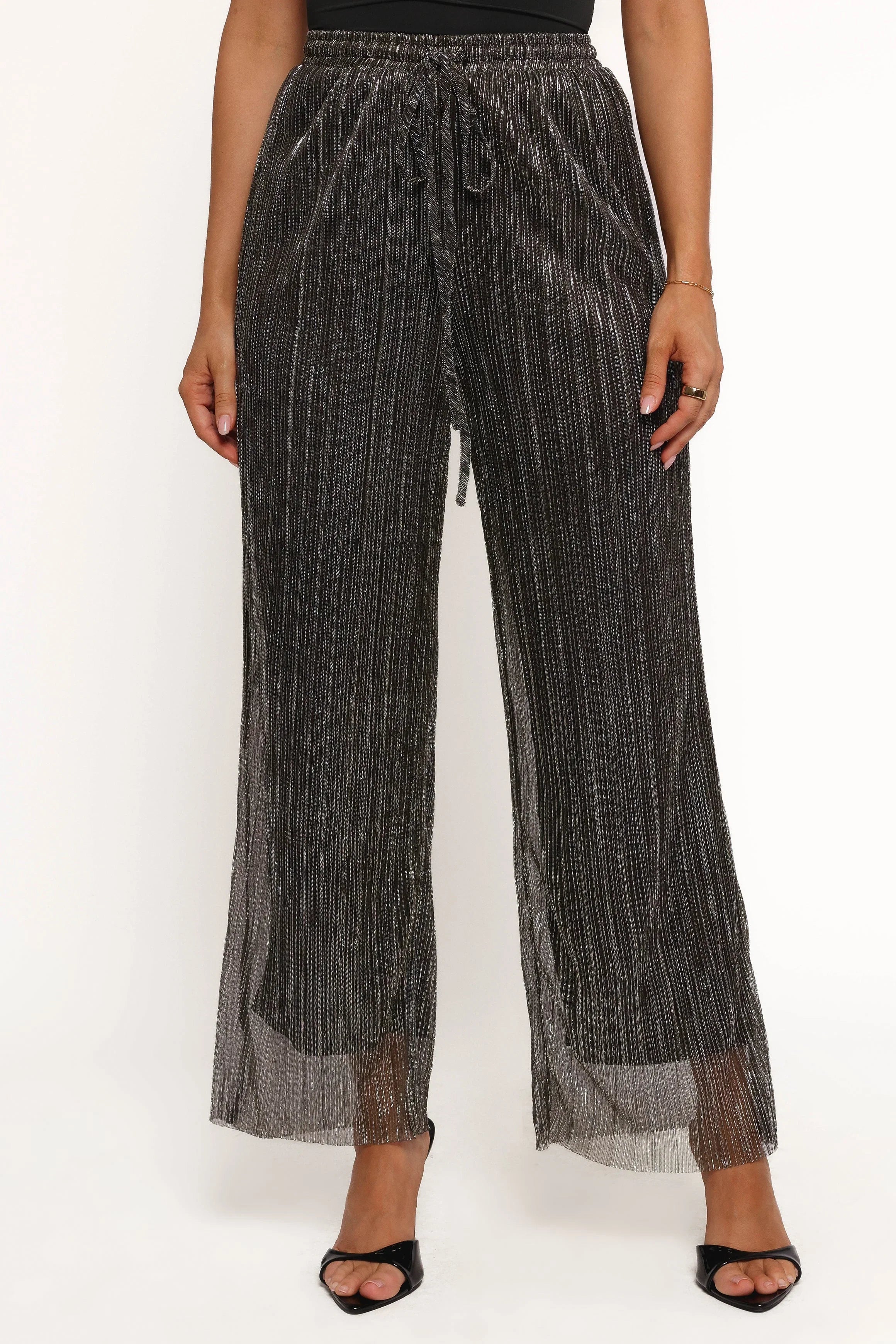 Nila Sheer Pant Black Gold