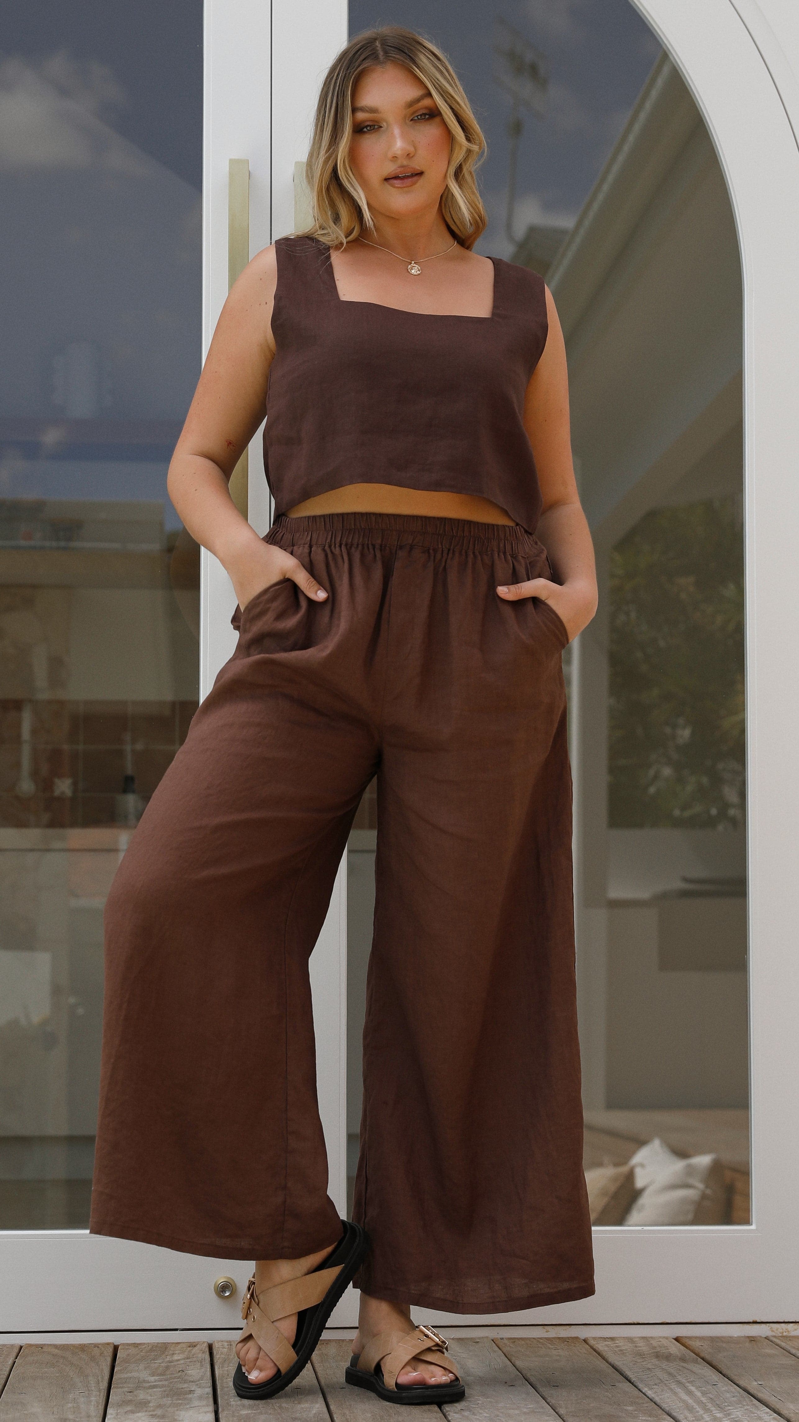 Tillie Crop Top Chocolate