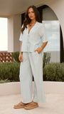 Lexi Linen Pants Blue