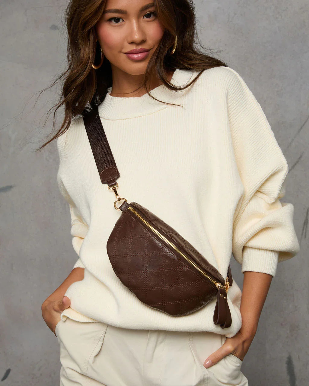 Jenny Faux Leather Belt Bag