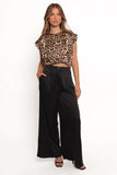 Harlow Two Piece Set Tan Black