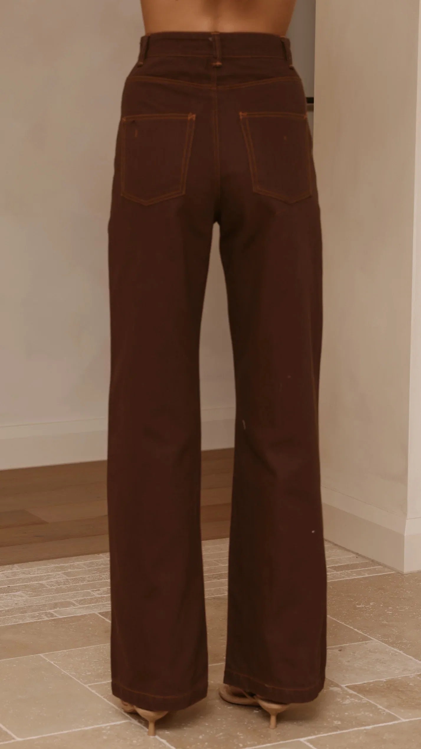 Badru Straight Leg Jeans Chocolate Denim