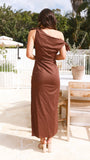 Simone Maxi Dress Chocolate