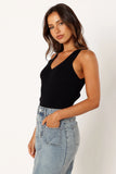 Emily Rib Top Black
