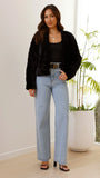 Tully Crop Jacket Black