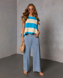 Bobi Relaxed Mid Rise Elastic Waistband Pull On Jeans