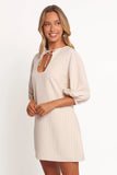Sidney Mini Dress Tan Stripe