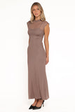 Charice Midi Dress Brown