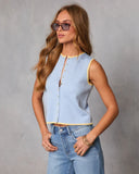 Sornel Contrast Trim Vest