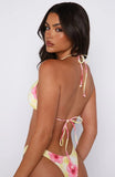 Golden Hour Bikini Top Sunlit Hibiscus