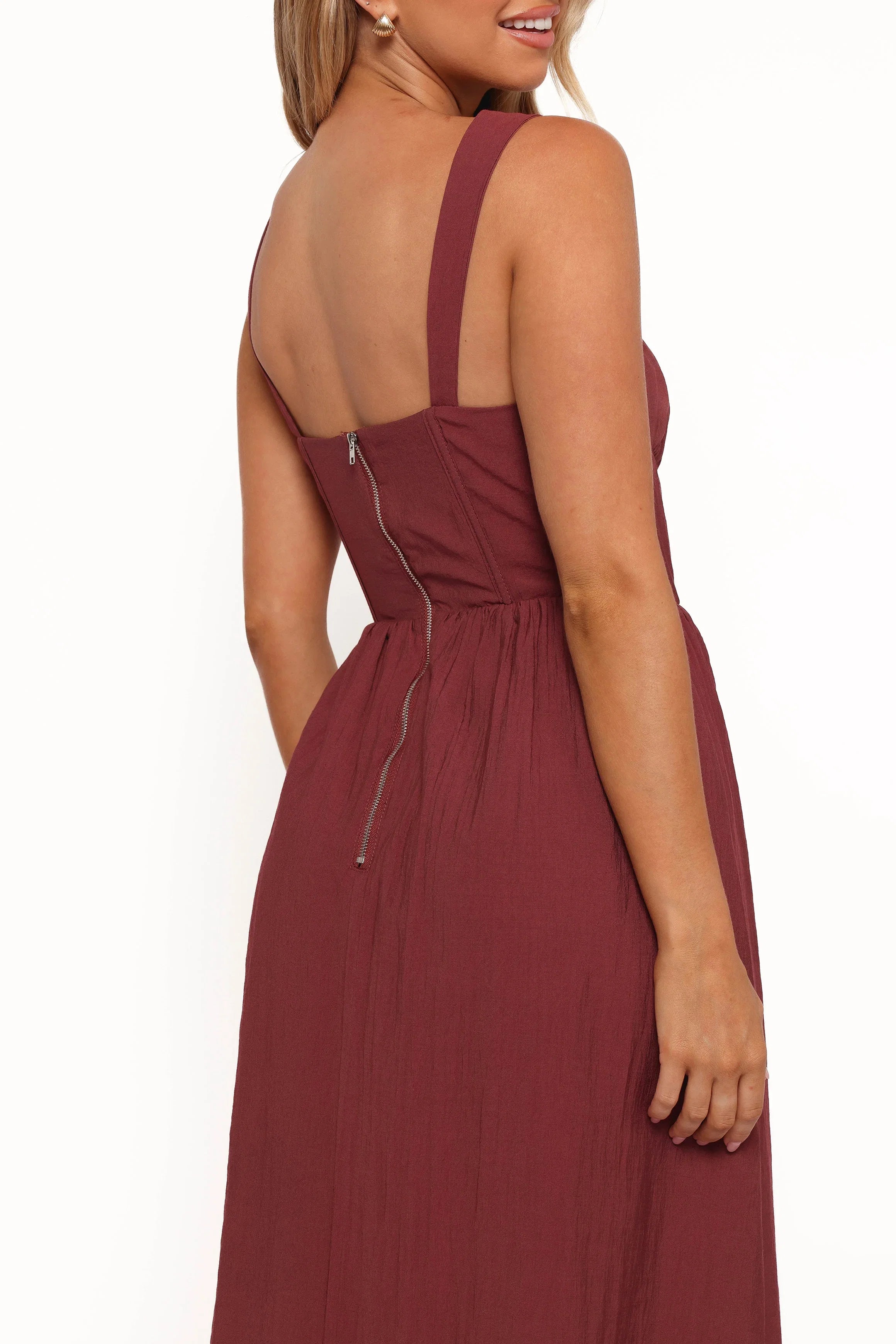 Sofie Midi Dress Brick