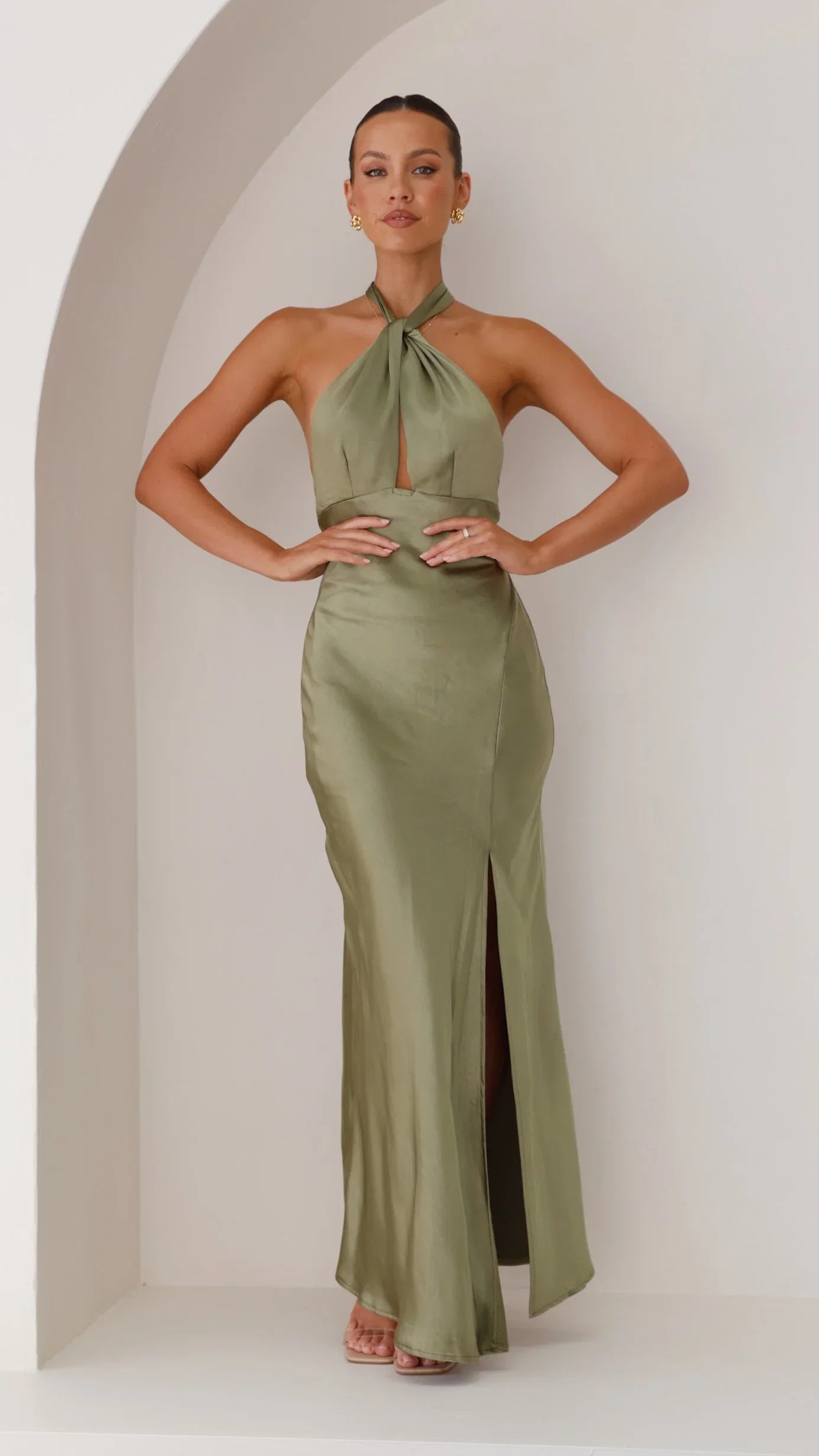 Amalia Maxi Dress Olive
