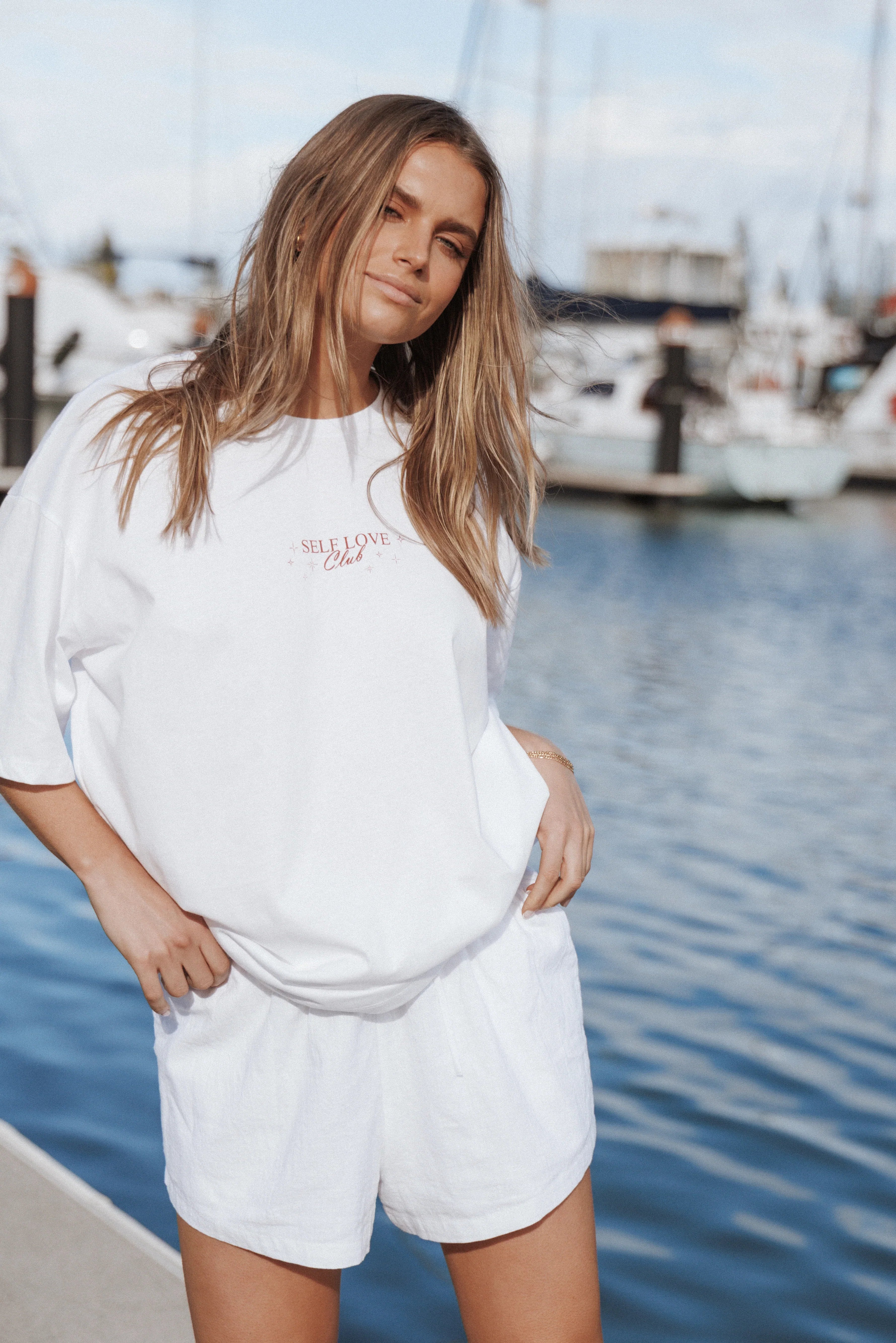 Runa Self Love Graphic Tee White