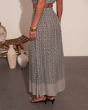 Saphine Geometric Print Maxi Skirt