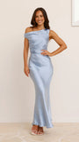 Auria Off Shoulder Maxi Dress Blue