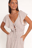 Martin Maxi Dress Cherry Red Stripe