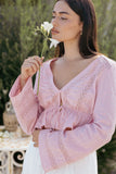 Reed Long Sleeve Top Pink