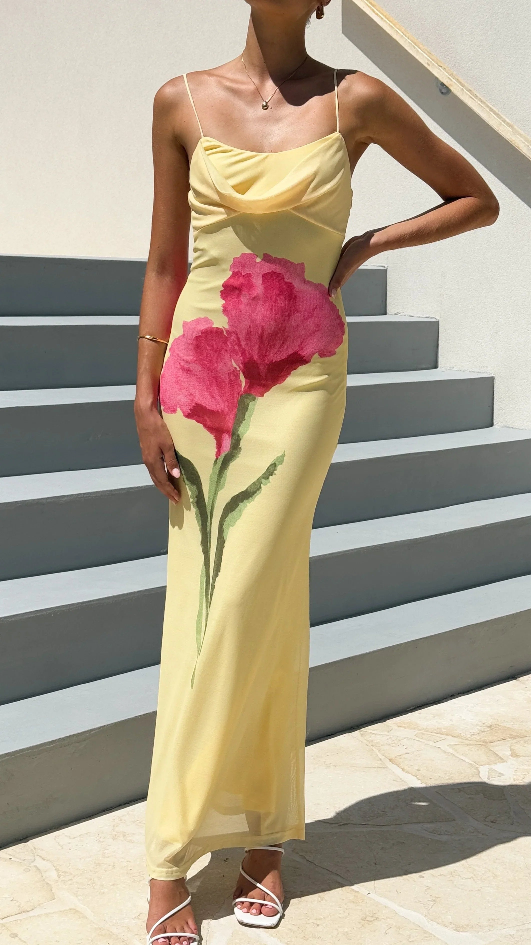 Kiaya Maxi Dress Yellow Blossom