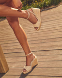 Rosalinda Wedge Straw Sandals