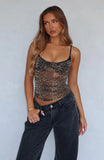 Dont Be A Stranger Top Leopard Sparkle